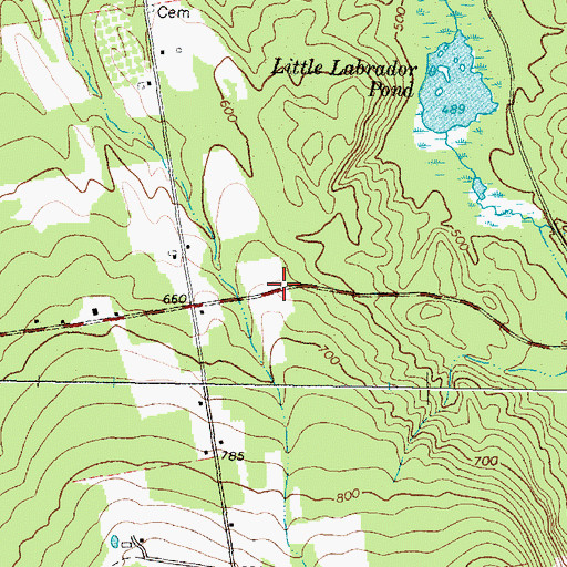Topographic Map of Sumner Volunteer Fire Department, ME