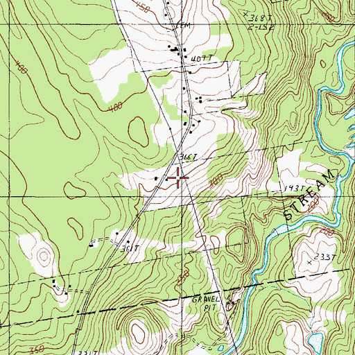 Topographic Map of Cornville Volunteer Fire Department, ME