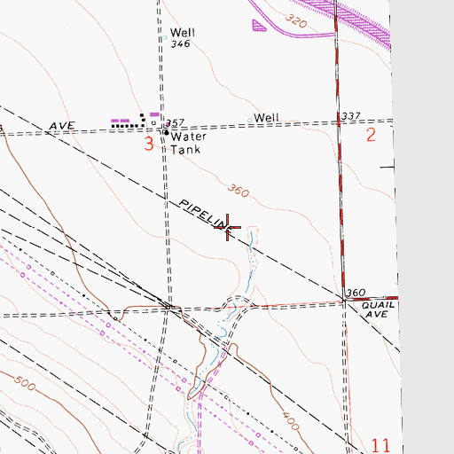 Topographic Map of Arroyo Doblegado, CA