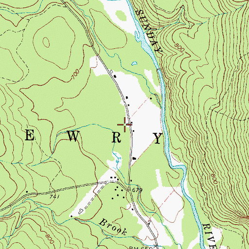 Topographic Map of Newry Fire Department Sunday River Substation, ME