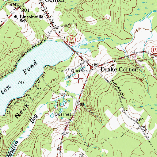 Topographic Map of Lincolnville Fire Department, ME