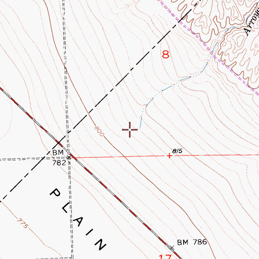 Topographic Map of Arroyo Larguito, CA