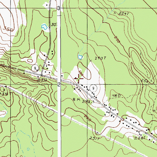 Topographic Map of Eddington Fire Department, ME