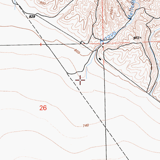 Topographic Map of Arroyo Mellado, CA