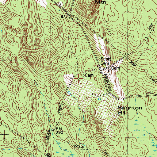 Topographic Map of Minot Fire Department Orchard Station, ME