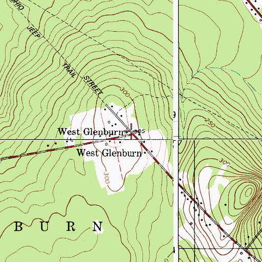 Topographic Map of Glenburn Fire Department Station 23, ME