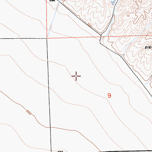 Topographic Map of Arroyo Raso, CA