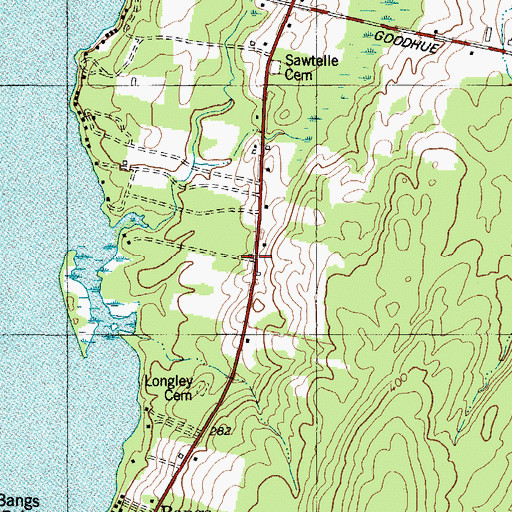 Topographic Map of Sidney Fire Department Engine Company 4, ME