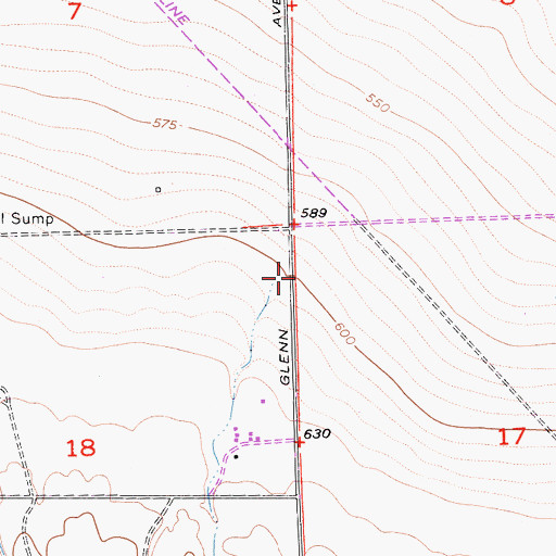 Topographic Map of Arroyo Seco, CA