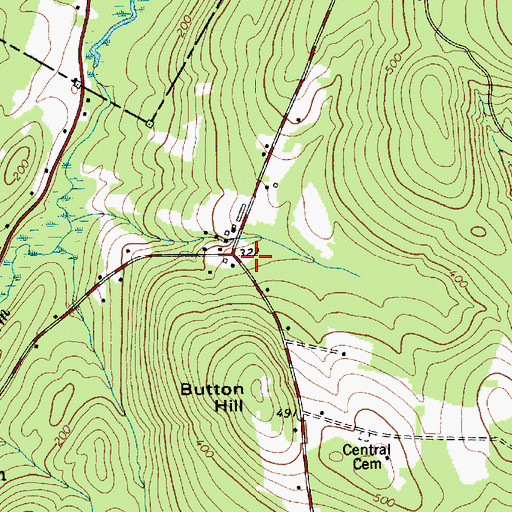 Topographic Map of Dedham Lucerne Fire Department Dedham Station, ME