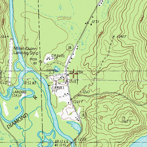 Topographic Map of Magalloway Fire Department, ME