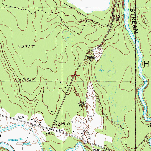 Topographic Map of Seboeis Plantation Volunteer Fire Department, ME