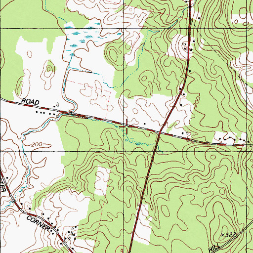 Topographic Map of Sabattus Fire Department Substation, ME