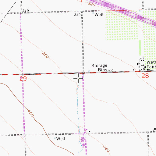 Topographic Map of Arroyo Torcido, CA