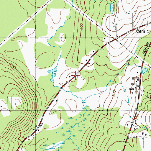Topographic Map of West Frankfort Fire Station First Responders, ME