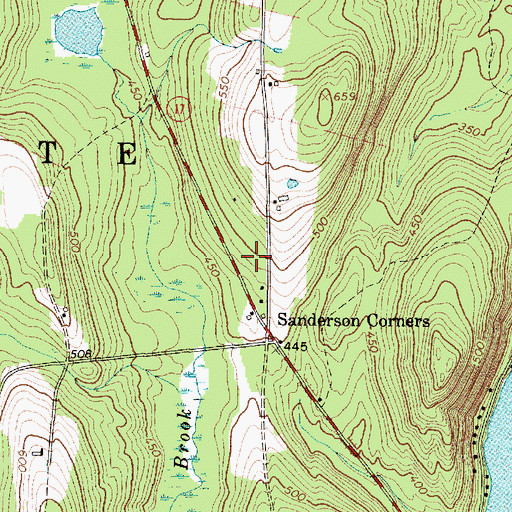 Topographic Map of Fayette Volunteer Fire Department, ME