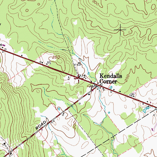 Topographic Map of Waldo Fire Station, ME