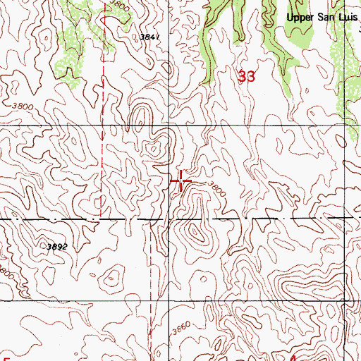 Topographic Map of Agua Blanca Spring, AZ