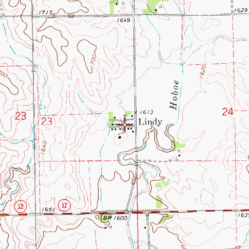 Topographic Map of Bloomfield Fire Department - Bloomfield Rural Fire Department Lindy Station, NE