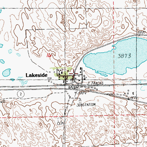Topographic Map of Heart of the Hills Rural Fire Department, NE