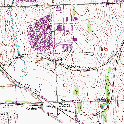 Topographic Map of La Vista Fire Department - Station 1, NE
