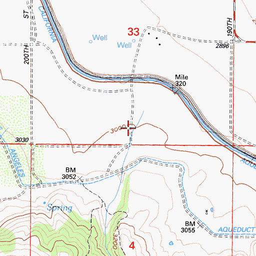 Topographic Map of Bleich Canyon, CA