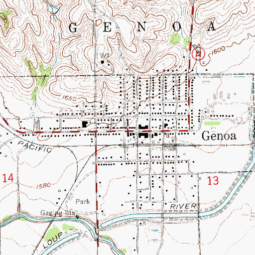Topographic Map of Genoa Rescue Squad, NE