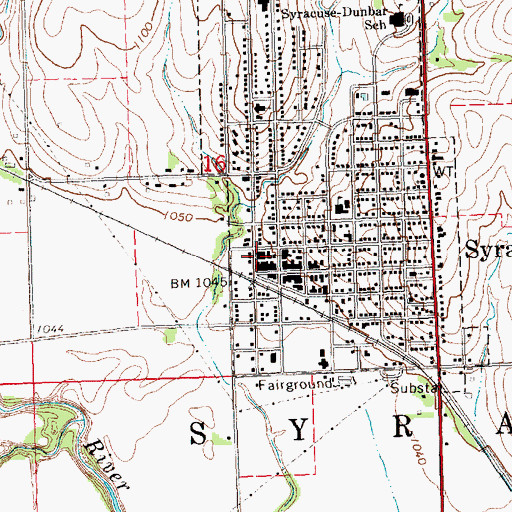 Topographic Map of Syracuse Rescue Service Incorporated, NE