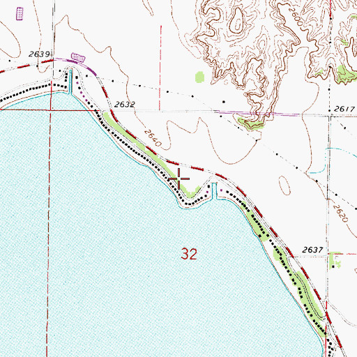 Topographic Map of Johnson Lake Emergency Ambulance Service, NE