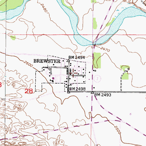 Topographic Map of Blaine County Rescue Squad, NE