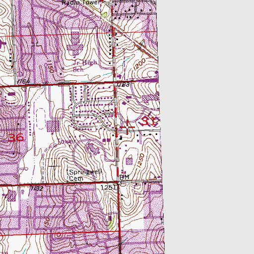 Topographic Map of American Ambulance Service Incorporated, NE
