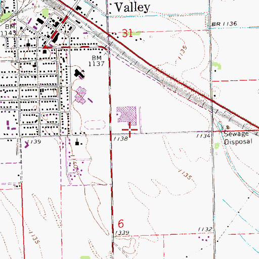 Topographic Map of 3M Valley Emergency Medical Services, NE