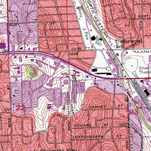 Topographic Map of Childrens Hospital and Medical Center Critical Care Transport Team, NE