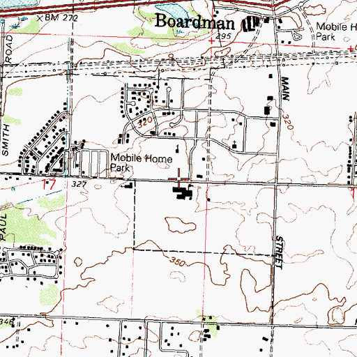 Topographic Map of Morrow County Health District Boardman Station, OR