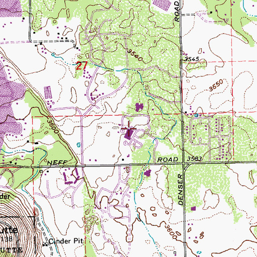 Topographic Map of Oregon Air Life Headquarters, OR