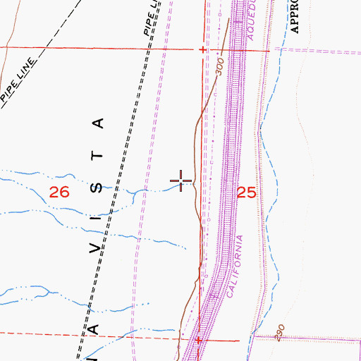 Topographic Map of Buena Vista Valley, CA