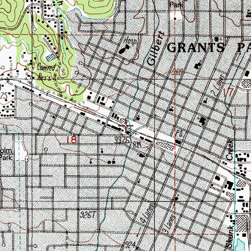 Topographic Map of American Medical Response, OR