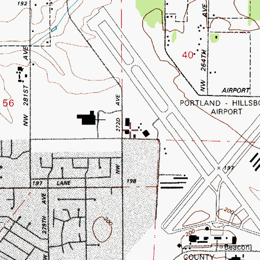 Topographic Map of Lifeguard Ambulence Corporation Medical Transport, OR