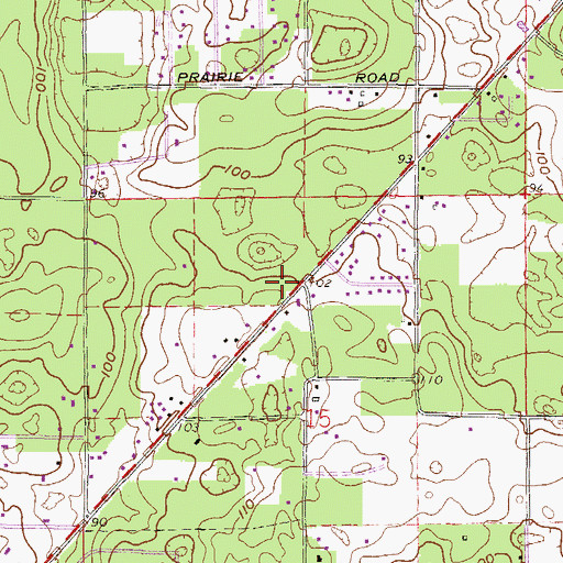 Topographic Map of Gateway Baptist Church, FL