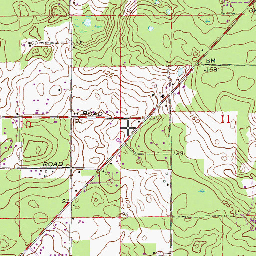 Topographic Map of Christ's Church-Lake City Christian, FL