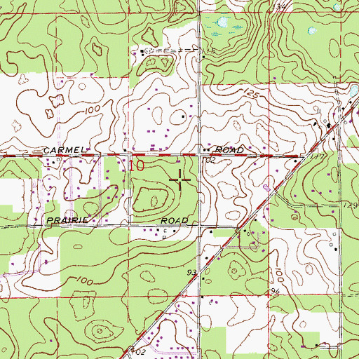 Topographic Map of Westside Elementary School, FL