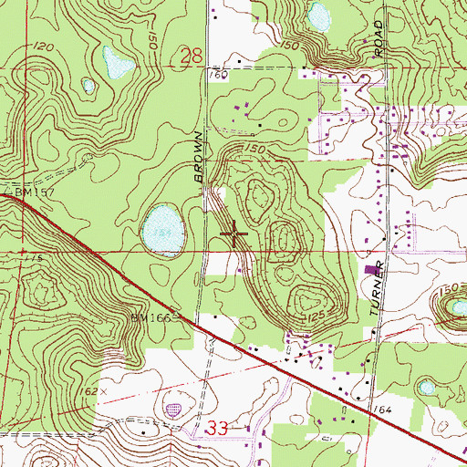 Topographic Map of Way Word Ministries, FL