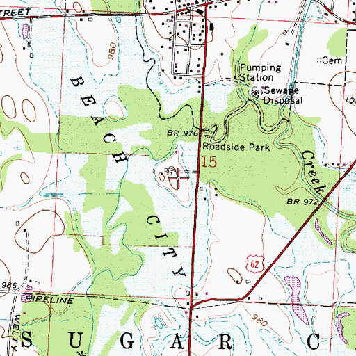 Topographic Map of Hillview Mobile Court, OH