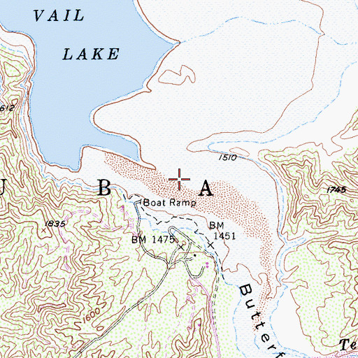 Topographic Map of Butterfield Valley, CA