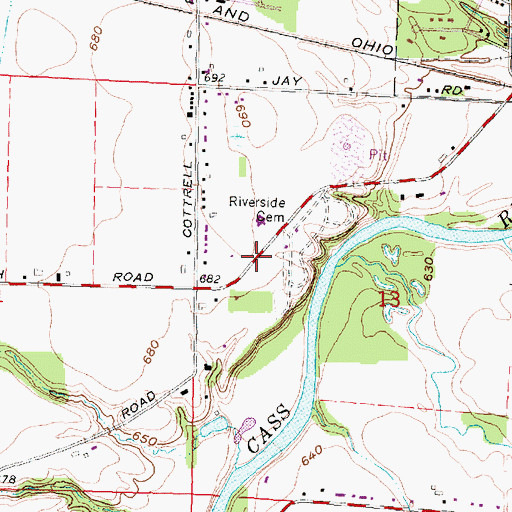 Topographic Map of Seventh-Day Adventist Church, MI