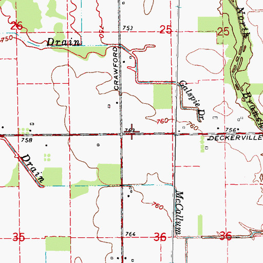 Topographic Map of Novesta Post Office (historical), MI