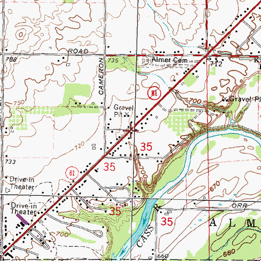 Topographic Map of Providence Church, MI