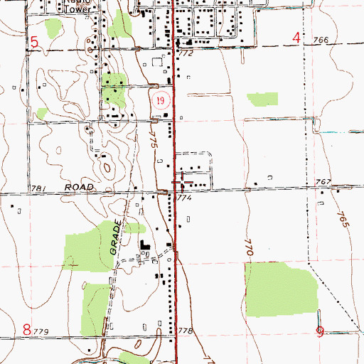 Topographic Map of Holy Redeemer Lutheran Church, MI