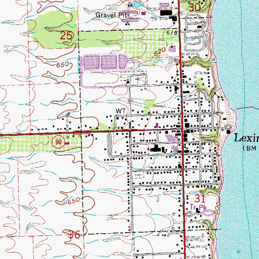 Topographic Map of Saint Matthew Lutheran Church, MI