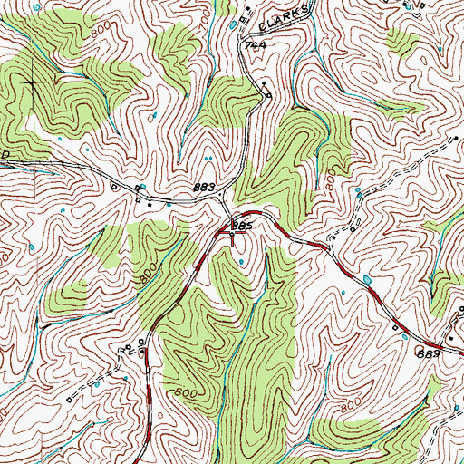 Topographic Map of Childers School (historical), KY